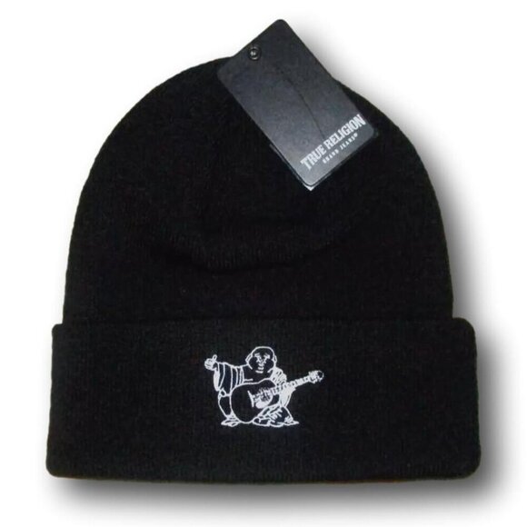 MEN'S TRUE RELIGION BEANIE HAT  NEW WITH TAG  MATERIAL: 100% ACRYLIC NWT - Picture 1 of 1